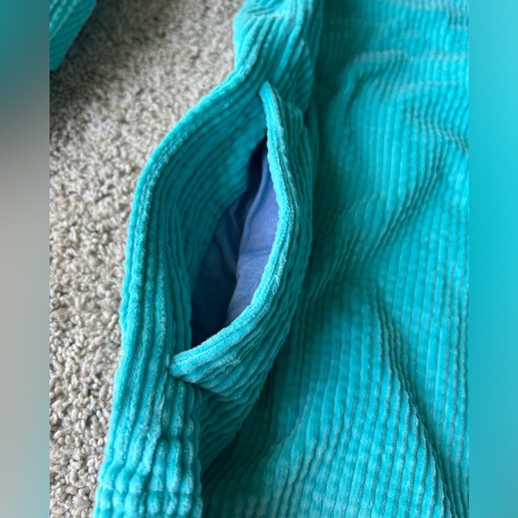 New L.L.BEAN Womens Reef Teal Comfort Corduroy Button Down Shirt Size Large - Picture 4 of 10